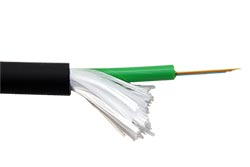 Optický kabel 4x 50/125um, OM5, LSOH, Dca, 1750N, 7mm, 1m, černý