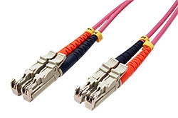 Optický patchkabel E2000(UPC) - E2000(UPC), 50/125(multimode), LSOH, duplex, OM4, 10m