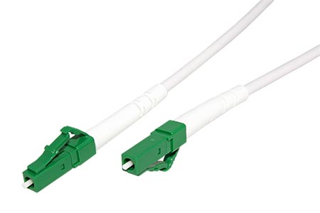 Optický patchkabel LC/APC-LC/APC, 9/125, simplex, OS2, LSOH, armovaný, 20m