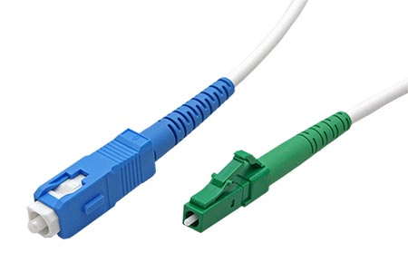 Optický patchkabel LC/APC - SC/PC 9/125 (single mode), simplex , LSOH, 2m