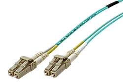 Optický patchkabel LC-LC 50/125 (multi mode), duplex, OM3, LSOH, Low-Loss, 15m