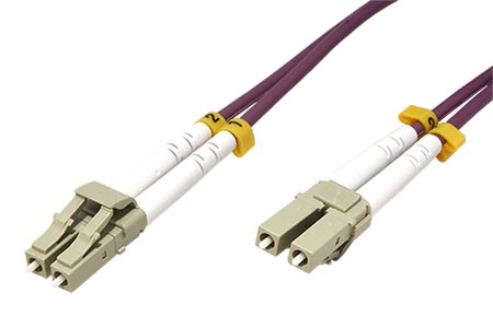Optický patchkabel LC-LC 50/125 (multi mode), duplex, OM4, LSOH, 40m