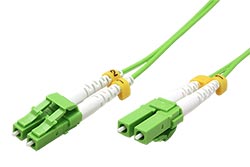 Optický patchkabel LC-LC 50/125 (multi mode), duplex, OM5, LSOH, Low-Loss, 15m