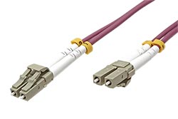 Optický patchkabel LC-LC 50/125 (multimode), duplex, OM4, 30m