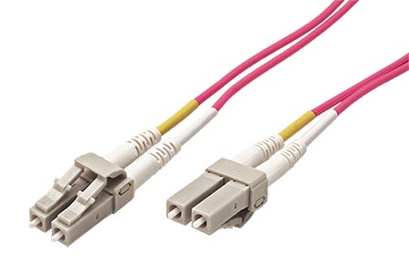 Optický patchkabel LC-LC 50/125 (multimode), duplex, OM4, 7m