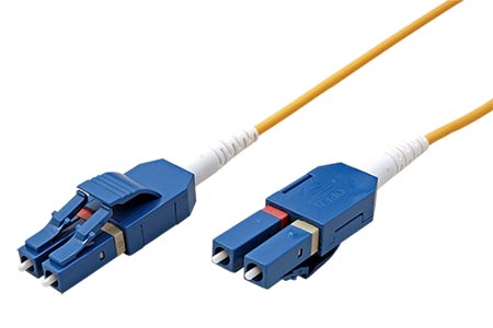 Optický patchkabel LC-LC 9/125 (single mode), 2mm, duplex, OS2, LSOH, uniboot, 10m