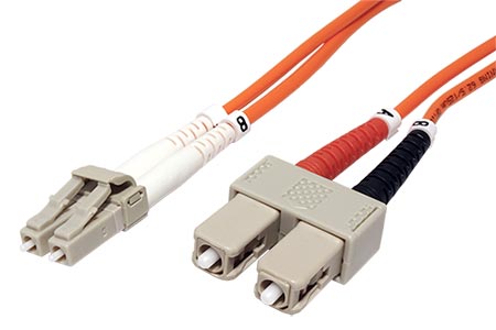 Optický patchkabel LC-SC 62,5/125 (multi mode), duplex, 2m