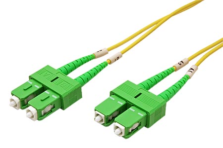 Optický patchkabel SC/APC - SC/APC 9/125 (single mode), duplex, 10m