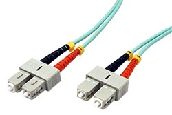 Optický patchkabel SC-SC 50/125 (multi mode), duplex, OM3, 25m