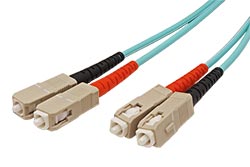 Optický patchkabel SC-SC 50/125 (multimode), duplex, OM3, LSOH, 10m