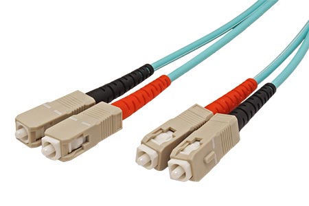 Optický patchkabel SC-SC 50/125 (multimode), duplex, OM3, LSOH, 3m