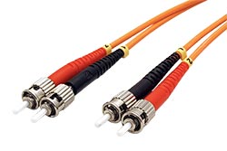 Optický patchkabel ST-ST 50/125 (multi mode), duplex, LSOH, 1m