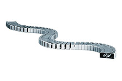 Organizér kabelů, Cable-Snake® FLEX II, stříbrný  (930.021)
