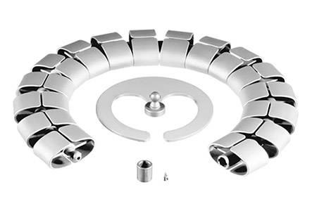 Organizér kabelů, Cable-Snake® Premium, sada, stříbrný (930.082)