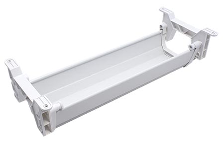 Organizér kabelů pod desku stolu, 41cm, bílý