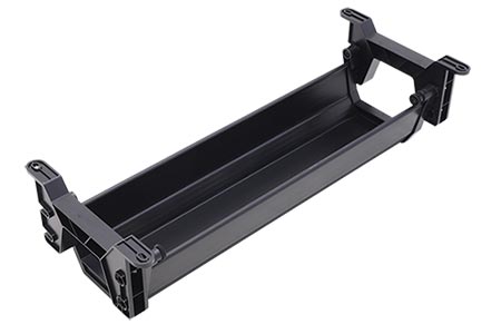 Organizér kabelů pod desku stolu, 41cm, černý