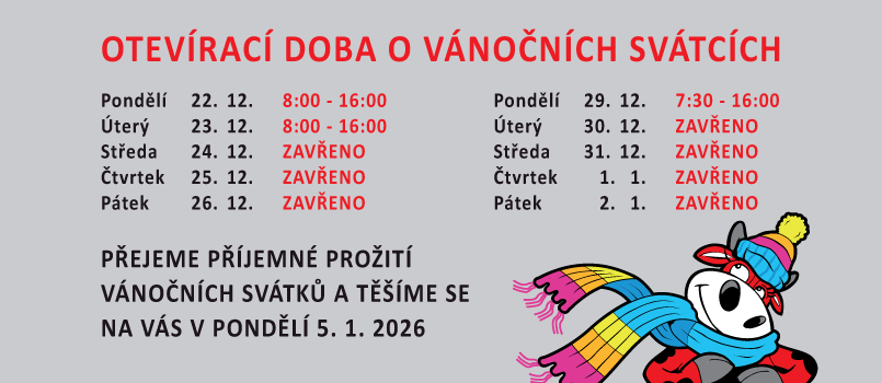 Otevírací doba Vánoce 2025