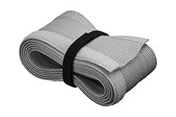 Pás na svazování kabelů, suchý zip, průměr 2-4cm, délka 1,80m, stříbrný