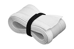 Pás na svazování kabelů, suchý zip, průměr 2-4cm, délka 1,8m, bílý