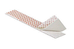 Páska se suchým zipem, extra pevná, nalepovací, 50mm x 5m, bílá