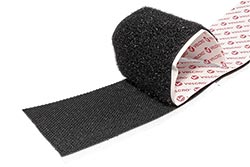 Páska se suchým zipem, extrémně pevná, nalepovací, 50mm x 5m, černá