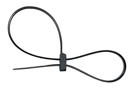 Páska vázací dvojitá 30cm x 4,8mm, černá, 100ks