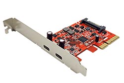 PCI Express karta USB 10Gbps (3.2 gen 2), 2x USB C(F)