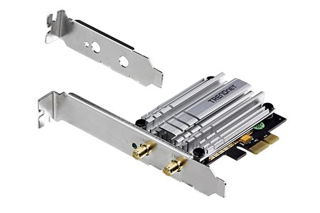 PCI Express karta WiFi, dvoupásmová 867 + 300Mbps, 2,4 + 5GHz (TEW-807ECH)