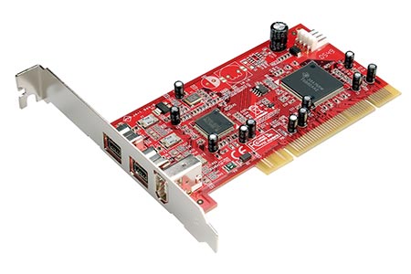 PCI karta IEEE 1394(FireWire), 3 porty (2x 9pin + 1x 6pin)