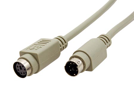 Kabel prodlužovací (M/F) k PS/2 klávesnici, 3m