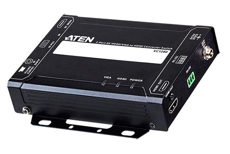 Přepínač HDMI / VGA -> HDMI, 4K@30Hz, 2:1 (VC1280)