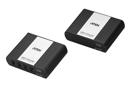 Prodlužovací adaptér 4x USB 2.0 přes TP (RJ45), max. 100m (UEH4002A)