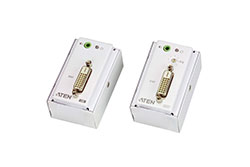 Prodlužovací adaptér DVI přes 2x TP, 60m, + čelo zásuvky (VE607)