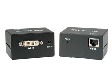 Prodlužovací adaptér DVI přes TP (RJ45)