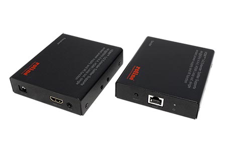 Prodlužovací adaptér HDMI + IR přes TP, 4K@60Hz, 70m