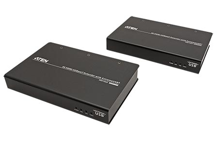 Prodlužovací adaptér HDMI + USB přes TP, 4K, HDBaseT, Extreme USB, 100m (VE813A)
