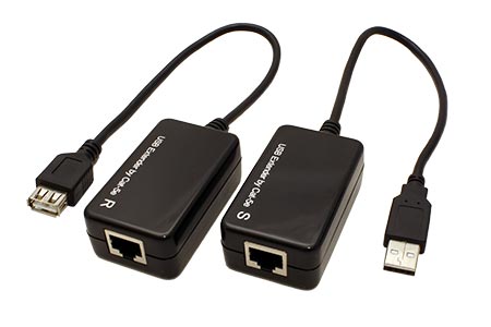 Prodlužovací adaptér USB 1.1 přes RJ45