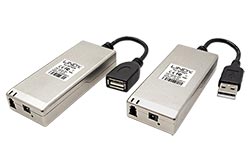 Prodlužovací adaptér USB 2.0 přes optický kabel, 200m
