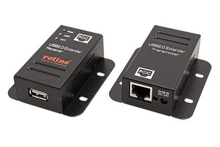 Prodlužovací adaptér USB 2.0 přes TP (RJ45) až 50m