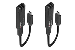 Prodlužovací adaptér USB C 10Gbps přes kabel OM3 s konektory LC, 100m