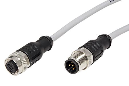 Prodlužovací kabel M12 kód A, 5pin (M) - 5pin (F), 5m
