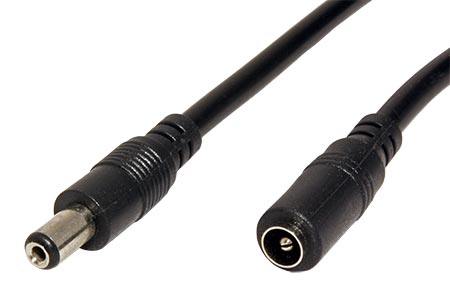 Prodlužovací napájecí kabel se souosým konektorem 5,5 x 2,1mm,1,5m