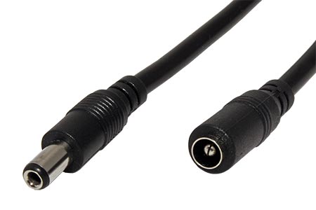Prodlužovací napájecí kabel se souosým konektorem 5,5 x 2,5mm, 5m