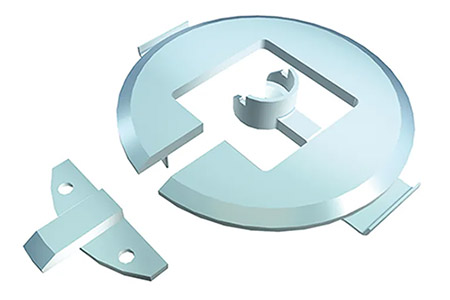 Průchozí koncový úchyt organizéru kabelů Quadro, bílý (930.096)