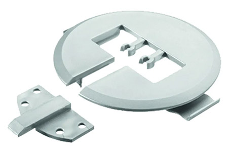 Průchozí koncový úchyt organizéru kabelů se 2 trny, bílý (930.094)