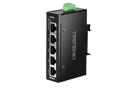 Průmyslový Ethernet přepínač 10/100Mb, 5 portů, mini, na DIN lištu (TI-ELC50)