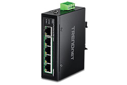 Průmyslový ethernet přepínač 100Mb, 5 portů, 4x PoE+ (TI-PE50)