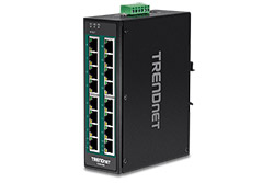Průmyslový ethernet přepínač 1Gb, 16 portů, 16x PoE+ (TI-PG160)