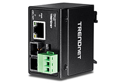 Průmyslový média konvertor, RJ45 - SC, multi mode, 2km, na DIN lištu (TI-F10SC)