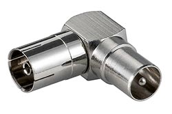 Redukce anténní PAL(M) -PAL(F), lomená 90stupňů